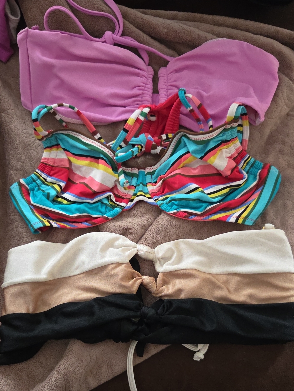 3 Bikini Tops - Size M/L